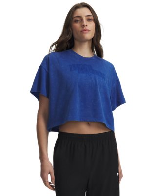 UA Wash Graphic Crop Heavyweight Women’s Short Sleeve from Under Armour - $35.97