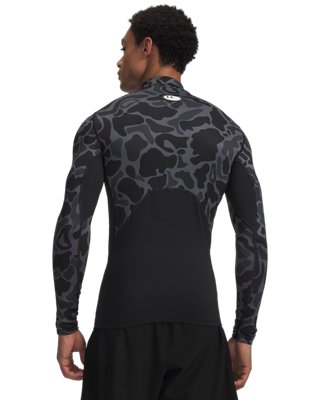 ColdGear® Printed Men's Mock Long Sleeve | Under Armour