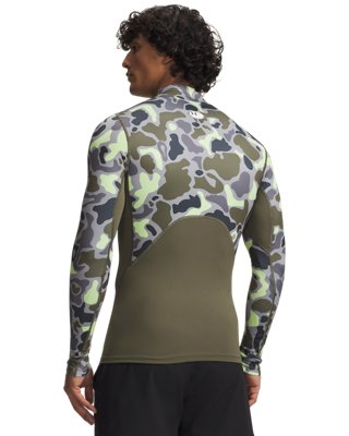 ColdGear® Printed Men's Mock Long Sleeve | Under Armour