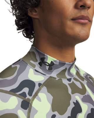 ColdGear® Printed Men's Mock Long Sleeve | Under Armour