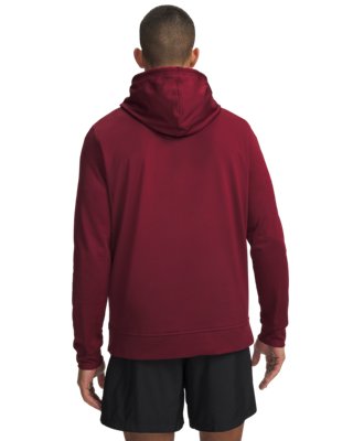 Мужское худи Under Armour UA Tricot Pop Logo, цвет: Красный / Чёрный — фото 2