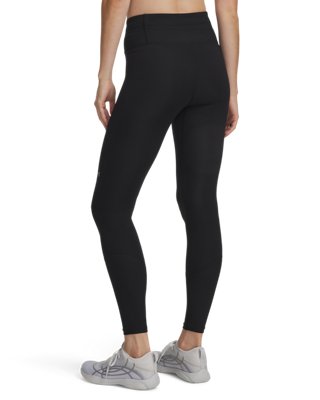 Женские леггинсы Under Armour UA Movement Rib Panel, цвет: Чёрный / Серебряный — фото 2