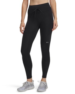 Женские леггинсы Under Armour UA Movement Rib Panel, цвет: Чёрный / Серебряный — фото 1