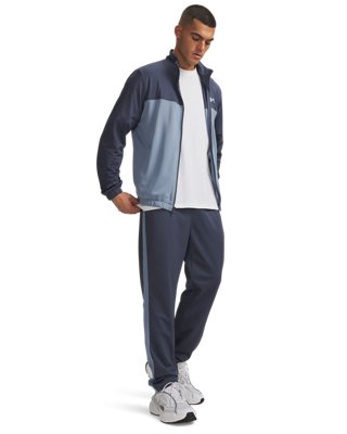 Survêtement Under Armour Rival pour homme Downpour Gris / Bleu Wind / Blanc S