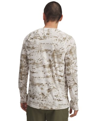 Мужской топ Under Armour UA Fish Elite Printed Long Sleeve, цвет: Снежный белый — фото 2