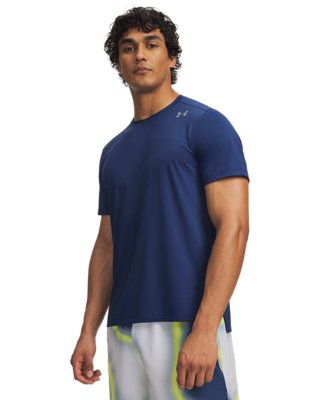 Haut à manches courtes Under Armour Velociti Pro pour homme Noirout Bleu Marine / réfléchissant M