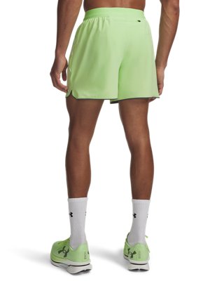 Мужские шорты Under Armour UA Velociti Pro 5" Shorts, цвет: Лаймовый / Светоотражающий — фото 2