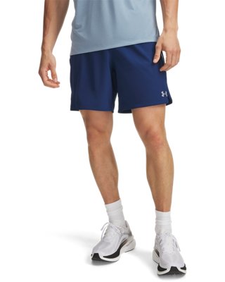Short 18 cm Under Armour Velociti Pro pour homme Noirout Bleu Marine / réfléchissant S