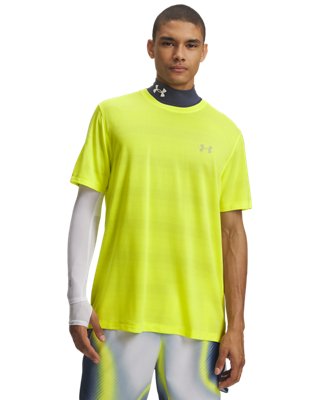 Haut à manches courtes Under Armour Velociti pour homme Flash Light / réfléchissant M