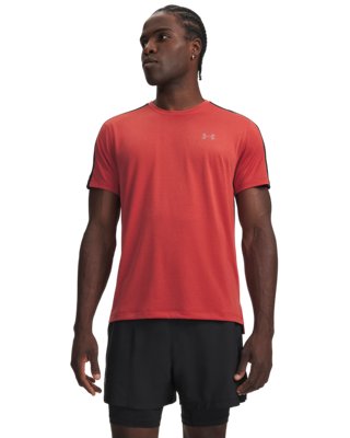 Haut à manches courtes Under Armour Velociti Reflect pour homme Heritage Rouge / Noir / réfléchissant 3XL