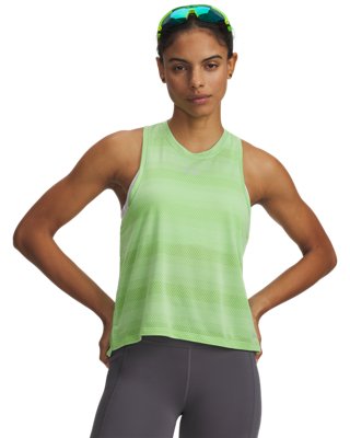 Under Armour Women's Green Velociti Singlet Lumos Lime / Reflective S