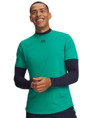 Under Armour  Challenger Pro Men's Short Sleeve Geode Green / Midnight Navy XXL