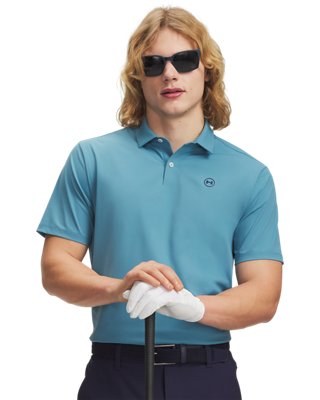 UNDER ARMOUR ゴルフシャツ XL ライトブルー Men's Polo & Golf Shirts in Blue | Under Armour