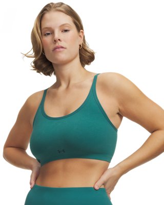 Reggiseno Sportivo Donna Senza Cuciture, Imbottito, Scollo A V E Schiena Scoperta – Per Yoga, Pilates E Allenamenti A Basso Impatto