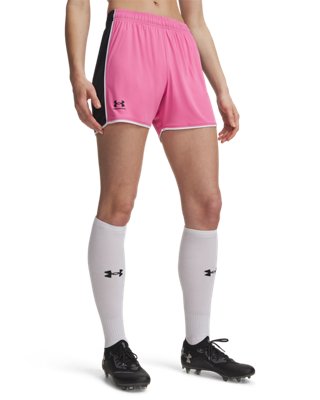 Under Armour Challenger Train Shorts für Damen Rosa Frenzy / Schwarz / Schwarz XXL