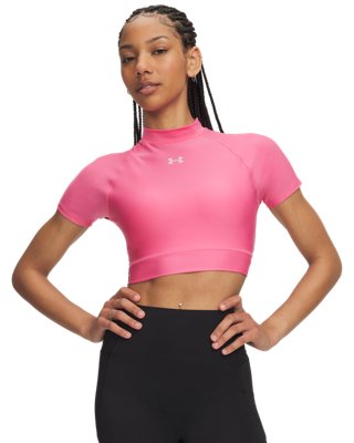 Women's Crop Mock Short Sleeve