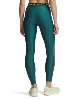Женские леггинсы Under Armour HeatGear® Mesh, цвет: Зелёный — фото 2