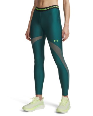 Женские леггинсы Under Armour HeatGear® Mesh, цвет: Зелёный — фото 1