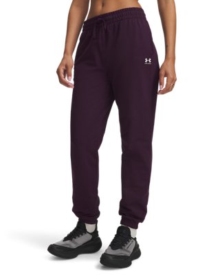 Under Armour Sport Terry Jogginghose für Damen Violett Echo / Weiß XXL
