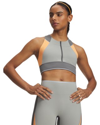 Under Armour Women's Green Halo Colorblock Tank Clay / Titanium / Reflective M