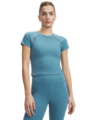 Under Armour Women's Blue Motion Mesh Short Sleeve Boundless / Haze Xs