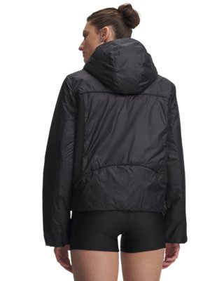 Женская куртка Under Armour UA Venture Hybrid, цвет: Чёрный / Белый — фото 2
