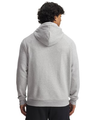 Мужское худи Under Armour UA Rival Fleece Camo Graphic, цвет: Серый меланжевый / Белый — фото 2