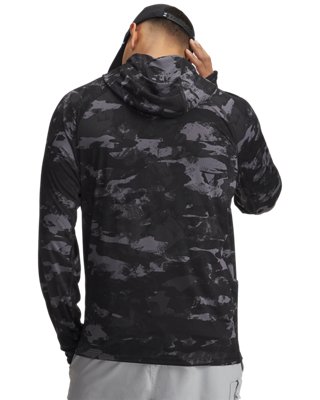 Мужское худи Under Armour UA x BlacktipH Fish Elite Camo, цвет: Чёрный / Синий — фото 2