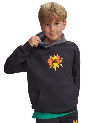 UA Rival Fleece Graphics Boys' Hoodie