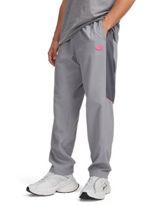 Under Armour Rival Woven Colorblock Hose für Herren Stahl / Castlerock / Rosa Frenzy 3XL