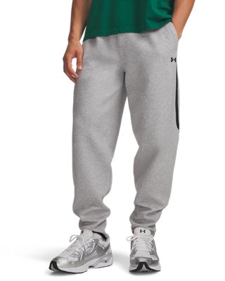 Under Armour Men's Gray Unstoppable Fleece Joggers Mod Light Heather / Black M