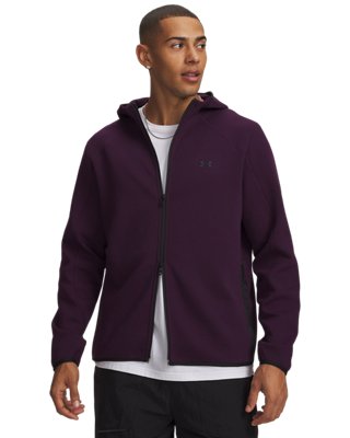 Under Armour Unstoppable Fleece Oberteil mit durchgehendem Zip für Herren Violett Echo / Schwarz 3XL
