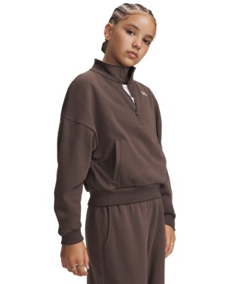UA Rival Fleece Girls' ½ Zip