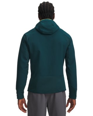 Мужское худи Under Armour UA Explor Offgrid Full-Zip, цвет: Зелёный — фото 2
