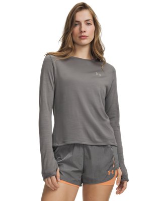 Haut à manches longues Under Armour Explor Regulator en laine pour femme Clay Vert / Titanium M