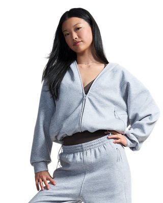 Under Armour Women's Gray Unstoppable Fleece Jacket Mod Light Heather / Mod Xs