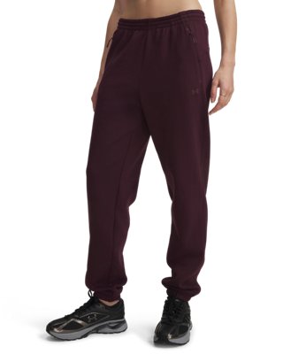 Under Armour Unstoppable Fleece-Trainingshose für Damen Ox Blood / Ox Blood XXL