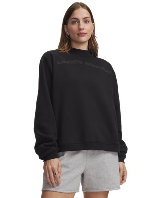 UA Icon Fleece Wordmark Mock Neck Women's Long Sleeve