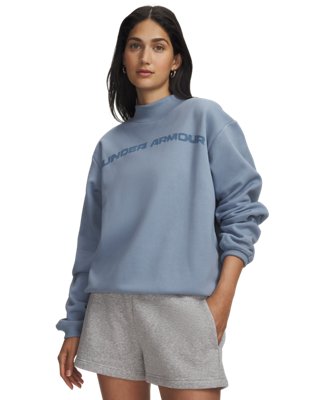 UA Icon Fleece Wordmark Mock Neck Women's Long Sleeve