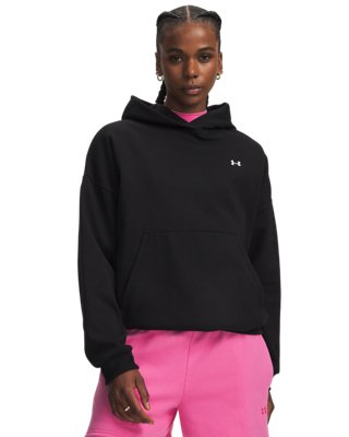 Under Armour ICON FLEECE HOODIE Kapuzenpullover für Damen, schwarz, größe