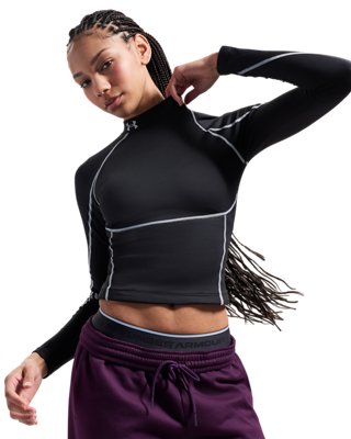 Baselayer à col montant et manches longues ColdGear® Elite pour femme Ultimate Noir / réfléchissant M