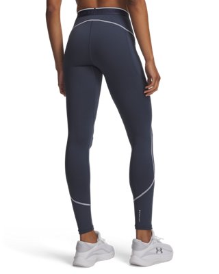 Женские леггинсы Under Armour ColdGear® Neolast™, цвет: Серый / Светоотражающий — фото 2