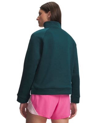 Женский топ Under Armour Armour Fleece® ½ Zip, цвет: Зелёный — фото 2
