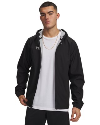 Under Armour Challenger Pro Storm Shell-Jacke mit Kapuze für Herren Ultimate Schwarz / Weiß / Weiß XXL