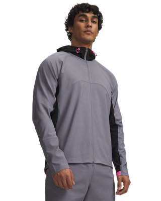 Under Armour Challenger Elite Storm Jacke für Herren Titan Grau / Ultimate Schwarz / Chrome XXL