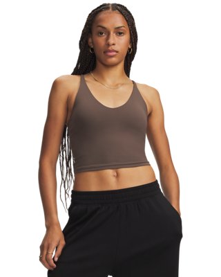Under Armour Women's Brown Meridian Support Tank Peppercorn / Peppercorn Xs