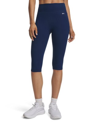 Under Armour Women's Blue Motion Capris Blackout Navy / White M
