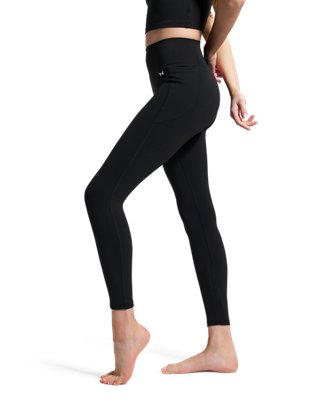 Under Armour Women's Black Motion Leggings Ultimate / White L