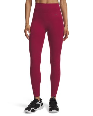 Under Armour Women's Red Motion Leggings Claret / Ox Blood Xs