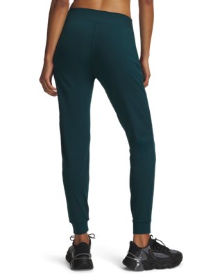 Женские брюки Under Armour UA Motion, цвет: Зелёный / Чёрный — фото 2